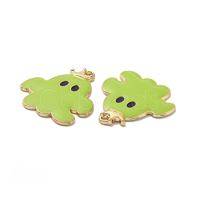 Halloween Theme Rack Plating Alloy Enamel Pendants PALLOY-O109-45LG-1