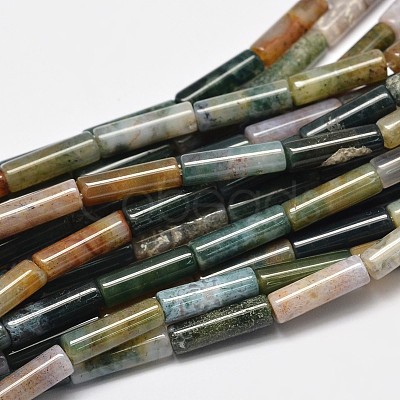 Column Natural Indian Agate Bead Strands X-G-M258-04-1