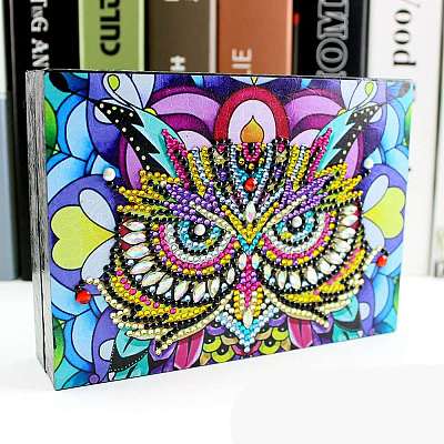 DIY 5D Diamond Painting Jewelry Box Kits DIAM-PW0001-214C-1