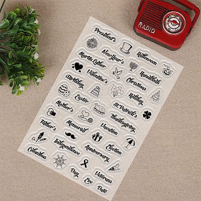 PVC Plastic Stamps DIY-WH0167-56J-1