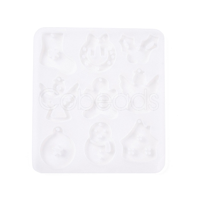 Christmas Pendants DIY Silicone Mold DIY-K073-19D-1