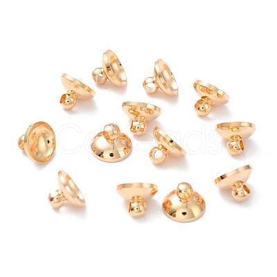 Rack Plating Brass Bead Cap Bails KK-WH0003-8mm-02G-1