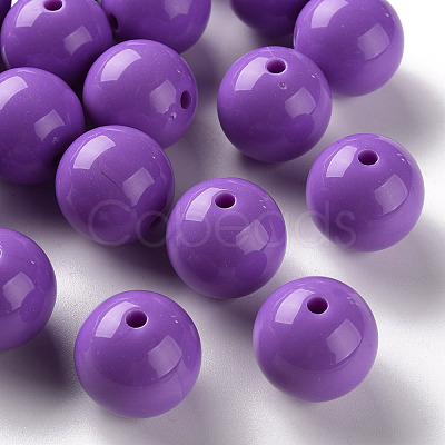 Opaque Acrylic Beads X-MACR-S370-C20mm-30-1