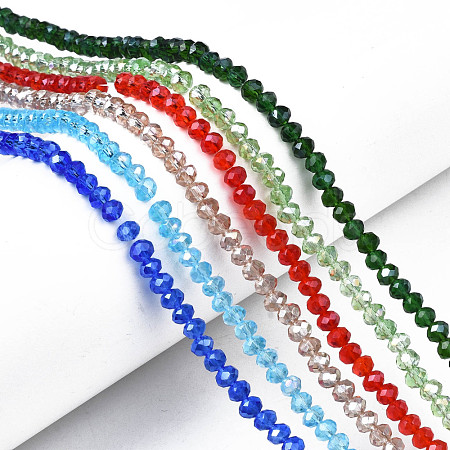 Electroplate Glass Beads Strands EGLA-A034-T4mm-B-1
