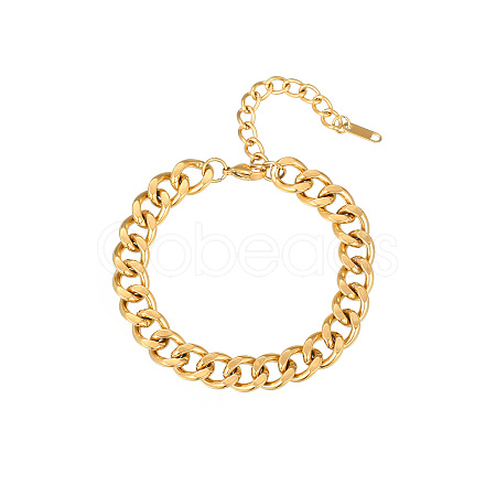 Stainless Steel Curb Chain Bracelet ZC1571-1-1