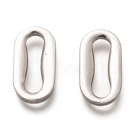 Non-Tarnish 201 Stainless Steel Linking Rings STAS-Z031-09P-1