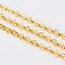 Iron Rolo Chains, Belcher Chain, Unwelded, Cadmium Free & Nickel Free & Lead Free, Golden, 2.5x1mm, about 328.08 Feet(100m)/roll