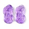 Spray Painted Imitation Jade Glass Beads, Purple, 30x15.5x8.5mm, Hole: 1.6mm