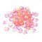 Glass Charms, Petal, Light Coral, 15x13.5x4mm, Hole: 1.2mm