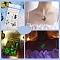 Luminous Removable Temporary Water Proof Tattoos Paper Stickers, Glow in the Dark Stickers, Butterfly, 12x7.5cm