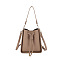 DIY Knitting PU Imitation Bag Making Kit, Including Leather Bag Accessories, Camel, 220x200x100mm