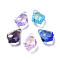 Glass Rhinestone Pendants, Faceted, Maple Leaf, Mixed Color, 16.5x11.5x5.5mm, Hole: 1.2mm