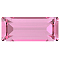 Preciosa&reg MAXIMA Crystal Fancy Stones, Czech Crystal, 435 26 212 Baguette, Dura Foiling, Rose, 7x3mm