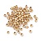 CCB Plastic Round Beads, Golden, 4x3.5mm, Hole: 1.4mm