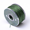 Special Coated Nylon Beading Threads for Seed Beads, Dark Olive Green, 0.1mm, about 50yards/roll