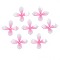 Plastic Beads, Flower, Pearl Pink, 22x22x4.5~5.5mm, Hole: 1.4mm