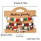 4Pcs Christmas Acrylic Rhinestone Bead Strech Bracelets Sets, Colorful, 7-1/8 inch(18cm), 4pcs/set