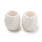 Opaque Acrylic Beads, Large Hole Beads, Barrel, White, 16x15mm, Hole: 9mm, about 335pcs/500g