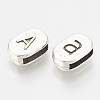 Tibetan Style Alloy Letter Slide Charms TIBEB-R067-A-AS-LF-2
