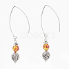 Natural & Synthetic Mixed Gemstone Beads Dangle Earrings Sets EJEW-JE02811-2