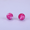 Printed Round Silicone Focal Beads SI-JX0056A-26-1