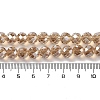 Pearl Luster Plated Electroplate Beads Strands EGLA-H104-08A-PL04-4