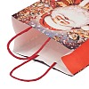 Christmas Paper Santa Claus Printed Tote Bags ABAG-P015-04A-4