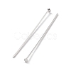 Rhodium Plated 925 Sterling Silver Flat Head Pins STER-M117-03C-P-2