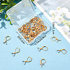 Beebeecraft 50Pcs 304 Stainless Steel Leverback Earring Findings with Pendant Bails STAS-BBC0001-52G-7