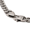 304 Stainless Steel Cuban Link Chain Necklaces NJEW-D050-01C-P-3