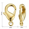 Brass Lobster Claw Clasps KK-903-G-NF-3
