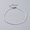 Electroplate Glass Beads Anklets AJEW-AN00279-01-2
