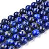 Natural Lapis Lazuli Beads Strands X-G-E465-8mm-01-4