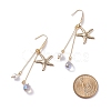 Starfish/Sea Stars 304 Stainless Steel Dangle Earring X-EJEW-TA00037-4