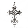 Alloy Latin Cross Clenched Large Gothic Big Pendants PALLOY-I111-23AS-02-2
