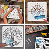Large Plastic Reusable Drawing Painting Stencils Templates DIY-WH0172-788-4