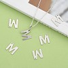 304 Stainless Steel Letter Charms X-STAS-O072-M-5