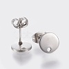 Non-Tarnish 304 Stainless Steel Stud Earring Findings X-STAS-K184-01-02P-2