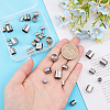CHGCRAFT 36Pcs 6 Size 201 Stainless Steel Cord Ends STAS-CA0001-94-3
