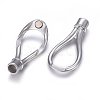 304 Stainless Steel Magnetic Clasps X-STAS-E440-23B-P-2