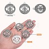 60Pcs Life of Tree Moon Charm Pendant Triple Moon Goddess Pendant Ancient Bronze for Jewelry Necklace Earring Making crafts JX339B-7