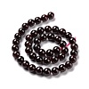 Natural Garnet Round Beads Strands G-A025-02-3