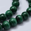 Natural Malachite Beads Strands G-F571-27A1-5mm-3