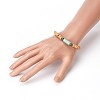 Wood Beads Stretch Bracelets BJEW-JB03971-M-5
