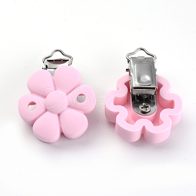 Food Grade Eco-Friendly Silicone Baby Pacifier Clips SIL-S003-04C-1