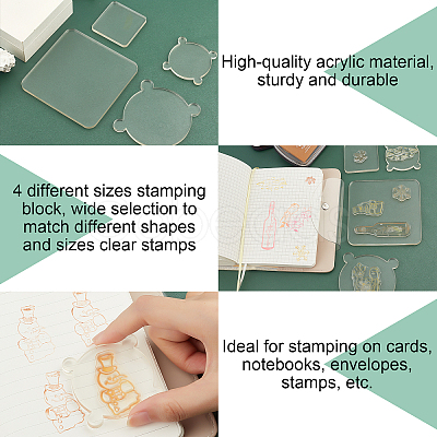 Globleland 9 Style PVC Plastic Stamps DIY-GL0001-35-1