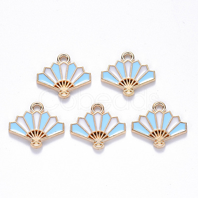 Chinese Style Alloy Enamel Pendants X-ENAM-N054-026A-1