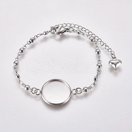 304 Stainless Steel Bracelet Making STAS-L248-001P-1