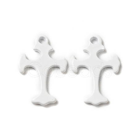 Spray Painted 201 Stainless Steel Charms STAS-G304-26B-1