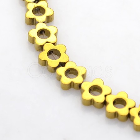 Electroplate Non-magnetic Synthetic Hematite Beads Strands G-J217C-06-1